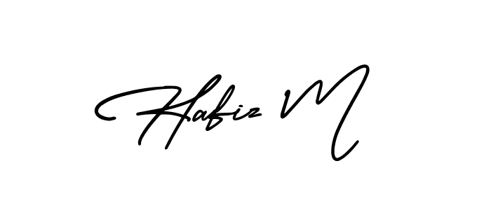 if you are searching for the best signature style for your name Hafiz M. so please give up your signature search. here we have designed multiple signature styles  using AmerikaSignatureDemo-Regular. Hafiz M signature style 3 images and pictures png