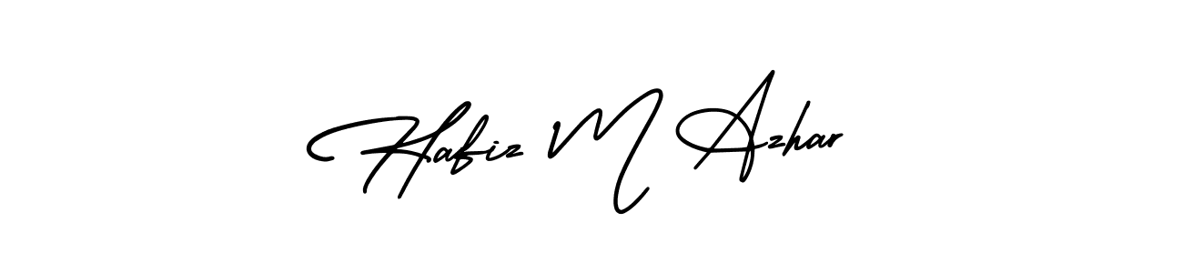 It looks lik you need a new signature style for name Hafiz M Azhar. Design unique handwritten (AmerikaSignatureDemo-Regular) signature with our free signature maker in just a few clicks. Hafiz M Azhar signature style 3 images and pictures png