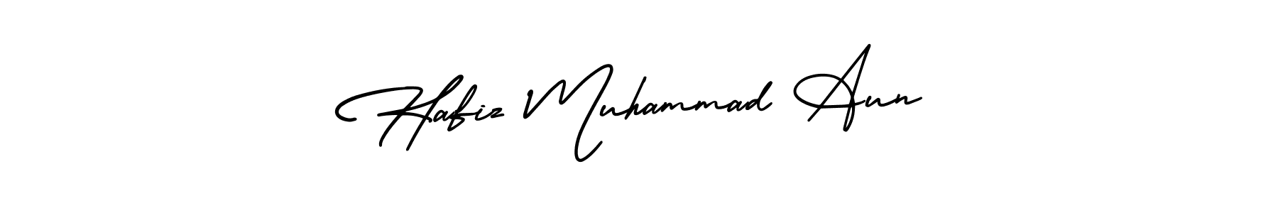 Make a beautiful signature design for name Hafiz Muhammad Aun. With this signature (AmerikaSignatureDemo-Regular) style, you can create a handwritten signature for free. Hafiz Muhammad Aun signature style 3 images and pictures png