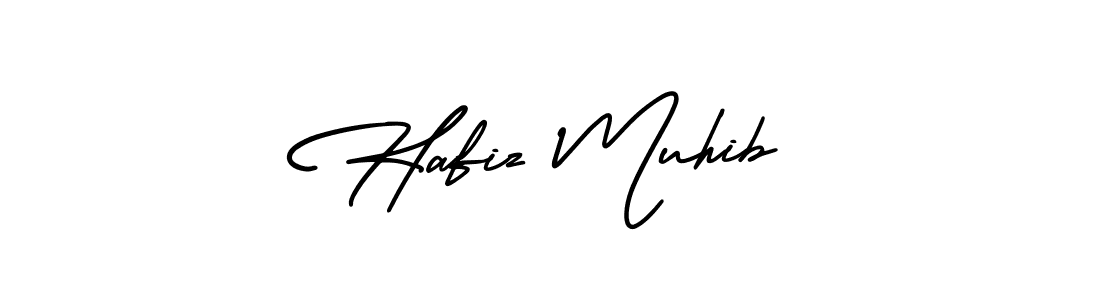 It looks lik you need a new signature style for name Hafiz Muhib. Design unique handwritten (AmerikaSignatureDemo-Regular) signature with our free signature maker in just a few clicks. Hafiz Muhib signature style 3 images and pictures png