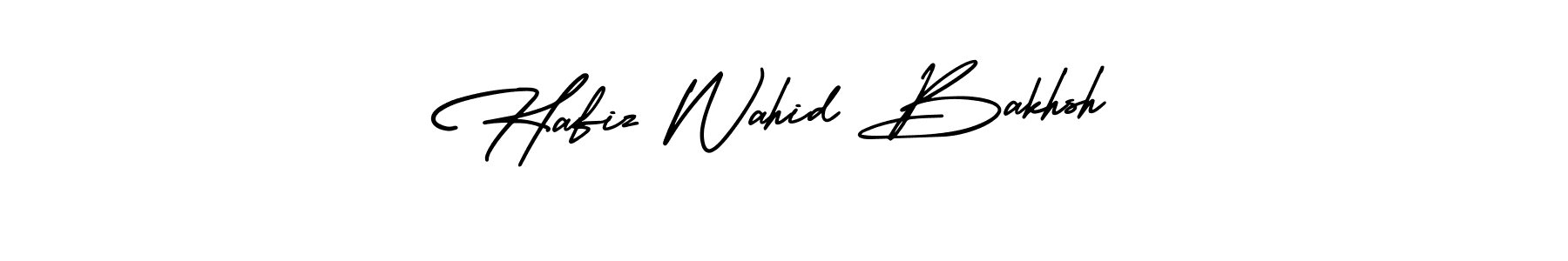 AmerikaSignatureDemo-Regular is a professional signature style that is perfect for those who want to add a touch of class to their signature. It is also a great choice for those who want to make their signature more unique. Get Hafiz Wahid Bakhsh name to fancy signature for free. Hafiz Wahid Bakhsh signature style 3 images and pictures png