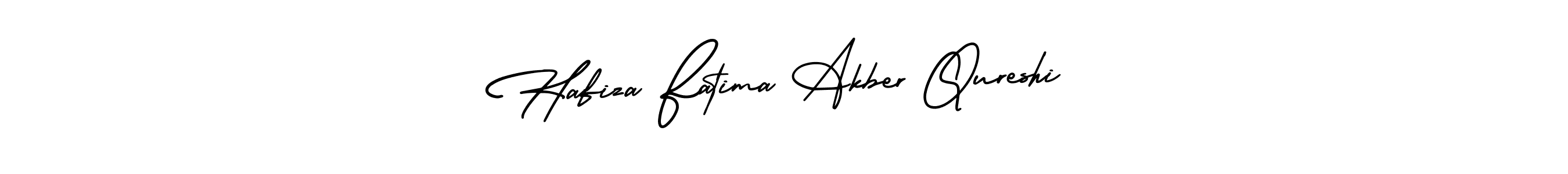 Make a beautiful signature design for name Hafiza Fatima Akber Qureshi. With this signature (AmerikaSignatureDemo-Regular) style, you can create a handwritten signature for free. Hafiza Fatima Akber Qureshi signature style 3 images and pictures png