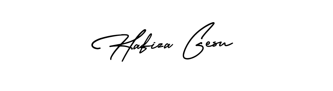 How to make Hafiza Gesu signature? AmerikaSignatureDemo-Regular is a professional autograph style. Create handwritten signature for Hafiza Gesu name. Hafiza Gesu signature style 3 images and pictures png