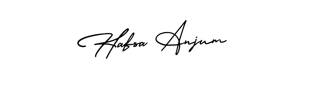 Create a beautiful signature design for name Hafsa Anjum. With this signature (AmerikaSignatureDemo-Regular) fonts, you can make a handwritten signature for free. Hafsa Anjum signature style 3 images and pictures png