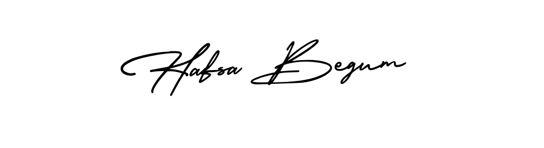 You should practise on your own different ways (AmerikaSignatureDemo-Regular) to write your name (Hafsa Begum) in signature. don't let someone else do it for you. Hafsa Begum signature style 3 images and pictures png