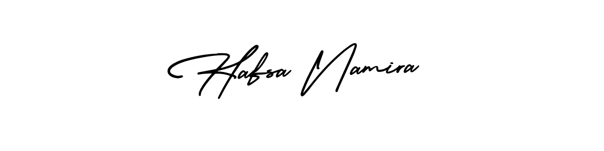 See photos of Hafsa Namira official signature by Spectra . Check more albums & portfolios. Read reviews & check more about AmerikaSignatureDemo-Regular font. Hafsa Namira signature style 3 images and pictures png