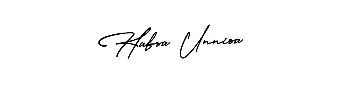 How to make Hafsa Unnisa signature? AmerikaSignatureDemo-Regular is a professional autograph style. Create handwritten signature for Hafsa Unnisa name. Hafsa Unnisa signature style 3 images and pictures png