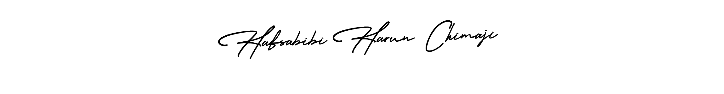 Use a signature maker to create a handwritten signature online. With this signature software, you can design (AmerikaSignatureDemo-Regular) your own signature for name Hafsabibi Harun Chimaji. Hafsabibi Harun Chimaji signature style 3 images and pictures png