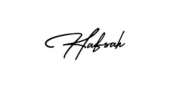 Also You can easily find your signature by using the search form. We will create Hafsah name handwritten signature images for you free of cost using AmerikaSignatureDemo-Regular sign style. Hafsah signature style 3 images and pictures png