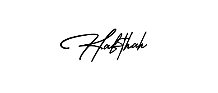 You can use this online signature creator to create a handwritten signature for the name Hafthah. This is the best online autograph maker. Hafthah signature style 3 images and pictures png