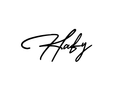 Design your own signature with our free online signature maker. With this signature software, you can create a handwritten (AmerikaSignatureDemo-Regular) signature for name Hafy. Hafy signature style 3 images and pictures png