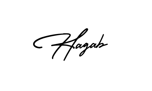 Similarly AmerikaSignatureDemo-Regular is the best handwritten signature design. Signature creator online .You can use it as an online autograph creator for name Hagab. Hagab signature style 3 images and pictures png