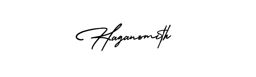 How to make Hagansmith signature? AmerikaSignatureDemo-Regular is a professional autograph style. Create handwritten signature for Hagansmith name. Hagansmith signature style 3 images and pictures png