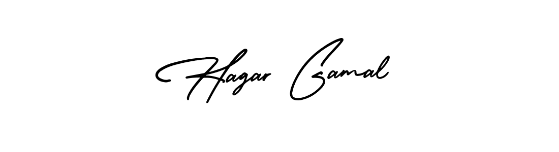 Create a beautiful signature design for name Hagar Gamal. With this signature (AmerikaSignatureDemo-Regular) fonts, you can make a handwritten signature for free. Hagar Gamal signature style 3 images and pictures png