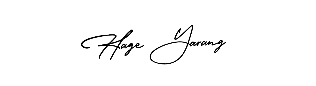 How to Draw Hage Yarang signature style? AmerikaSignatureDemo-Regular is a latest design signature styles for name Hage Yarang. Hage Yarang signature style 3 images and pictures png