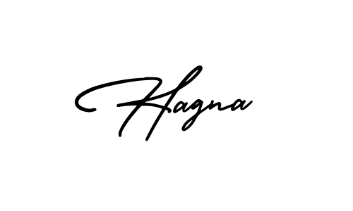 Similarly AmerikaSignatureDemo-Regular is the best handwritten signature design. Signature creator online .You can use it as an online autograph creator for name Hagna. Hagna signature style 3 images and pictures png