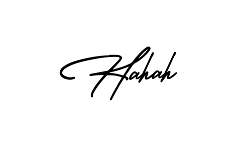 The best way (AmerikaSignatureDemo-Regular) to make a short signature is to pick only two or three words in your name. The name Hahah include a total of six letters. For converting this name. Hahah signature style 3 images and pictures png