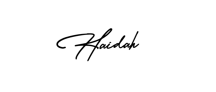 This is the best signature style for the Haidah  name. Also you like these signature font (AmerikaSignatureDemo-Regular). Mix name signature. Haidah  signature style 3 images and pictures png