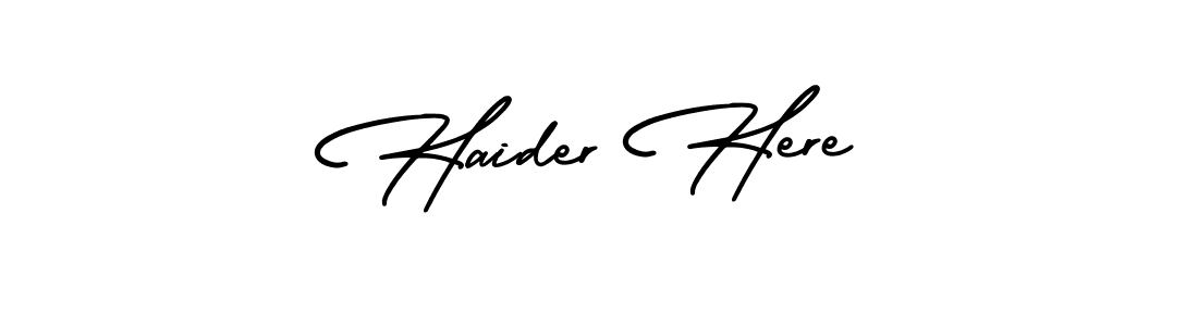 Make a beautiful signature design for name Haider Here. Use this online signature maker to create a handwritten signature for free. Haider Here signature style 3 images and pictures png