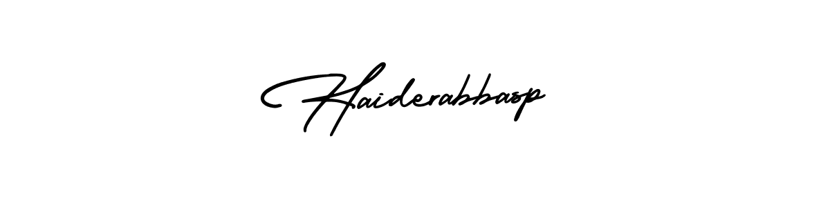 Haiderabbasp stylish signature style. Best Handwritten Sign (AmerikaSignatureDemo-Regular) for my name. Handwritten Signature Collection Ideas for my name Haiderabbasp. Haiderabbasp signature style 3 images and pictures png