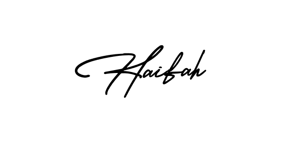 Best and Professional Signature Style for Haifah. AmerikaSignatureDemo-Regular Best Signature Style Collection. Haifah signature style 3 images and pictures png