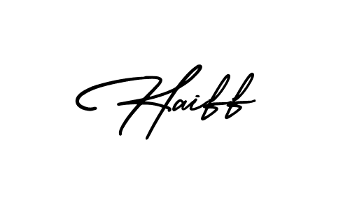 How to Draw Haiff signature style? AmerikaSignatureDemo-Regular is a latest design signature styles for name Haiff. Haiff signature style 3 images and pictures png