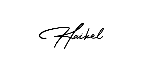Best and Professional Signature Style for Haikel. AmerikaSignatureDemo-Regular Best Signature Style Collection. Haikel signature style 3 images and pictures png