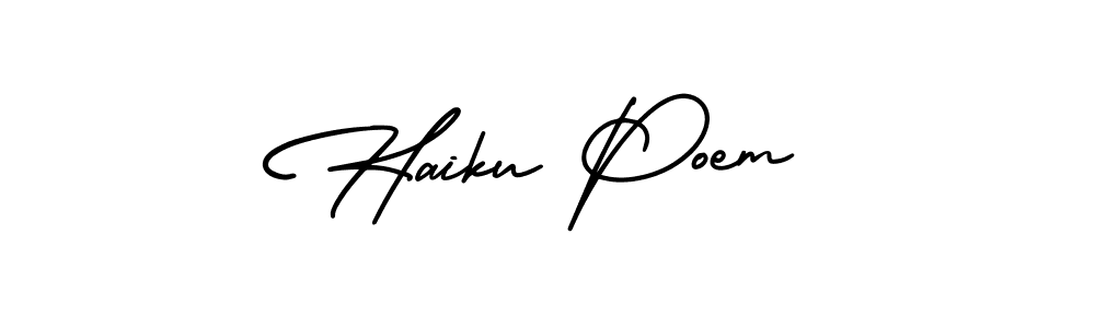 Make a beautiful signature design for name Haiku Poem. Use this online signature maker to create a handwritten signature for free. Haiku Poem signature style 3 images and pictures png