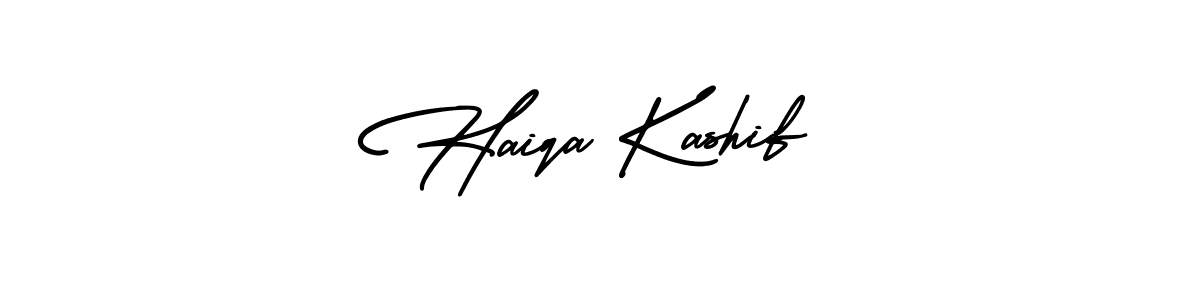 Create a beautiful signature design for name Haiqa Kashif. With this signature (AmerikaSignatureDemo-Regular) fonts, you can make a handwritten signature for free. Haiqa Kashif signature style 3 images and pictures png