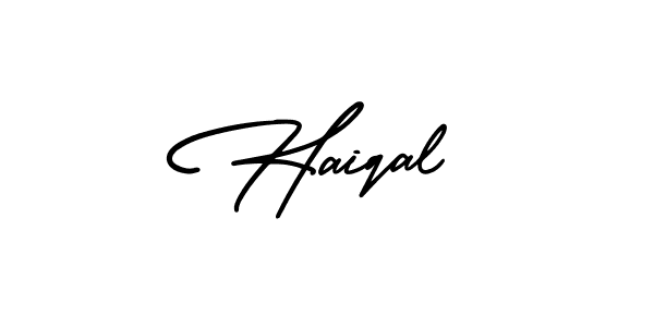 Design your own signature with our free online signature maker. With this signature software, you can create a handwritten (AmerikaSignatureDemo-Regular) signature for name Haiqal. Haiqal signature style 3 images and pictures png