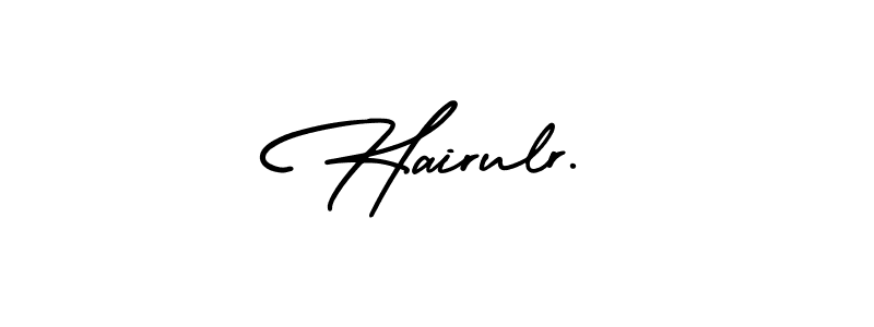 How to Draw Hairulr. signature style? AmerikaSignatureDemo-Regular is a latest design signature styles for name Hairulr.. Hairulr. signature style 3 images and pictures png