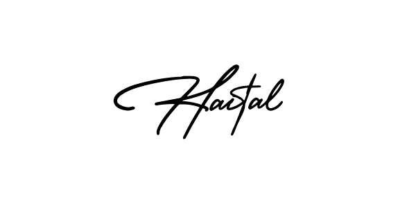 Make a beautiful signature design for name Haital. Use this online signature maker to create a handwritten signature for free. Haital signature style 3 images and pictures png