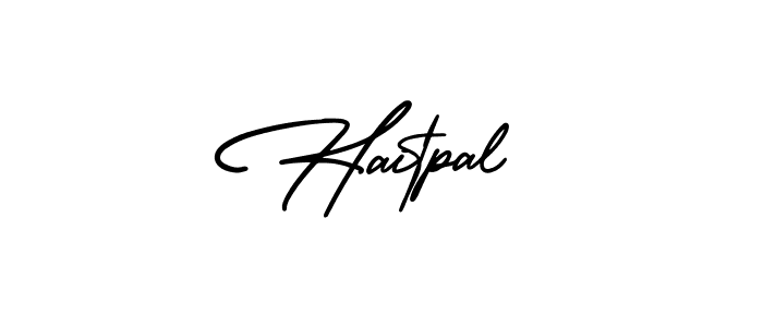 Use a signature maker to create a handwritten signature online. With this signature software, you can design (AmerikaSignatureDemo-Regular) your own signature for name Haitpal. Haitpal signature style 3 images and pictures png