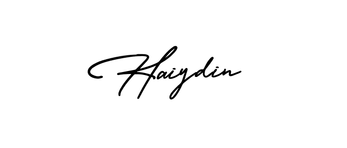 Also we have Haiydin name is the best signature style. Create professional handwritten signature collection using AmerikaSignatureDemo-Regular autograph style. Haiydin signature style 3 images and pictures png