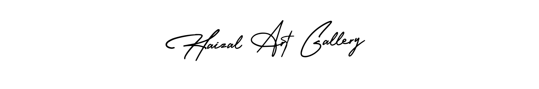 Use a signature maker to create a handwritten signature online. With this signature software, you can design (AmerikaSignatureDemo-Regular) your own signature for name Haizal Art Gallery. Haizal Art Gallery signature style 3 images and pictures png
