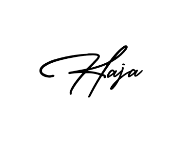 It looks lik you need a new signature style for name Haja. Design unique handwritten (AmerikaSignatureDemo-Regular) signature with our free signature maker in just a few clicks. Haja signature style 3 images and pictures png