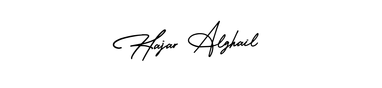 How to make Hajar Alghail name signature. Use AmerikaSignatureDemo-Regular style for creating short signs online. This is the latest handwritten sign. Hajar Alghail signature style 3 images and pictures png