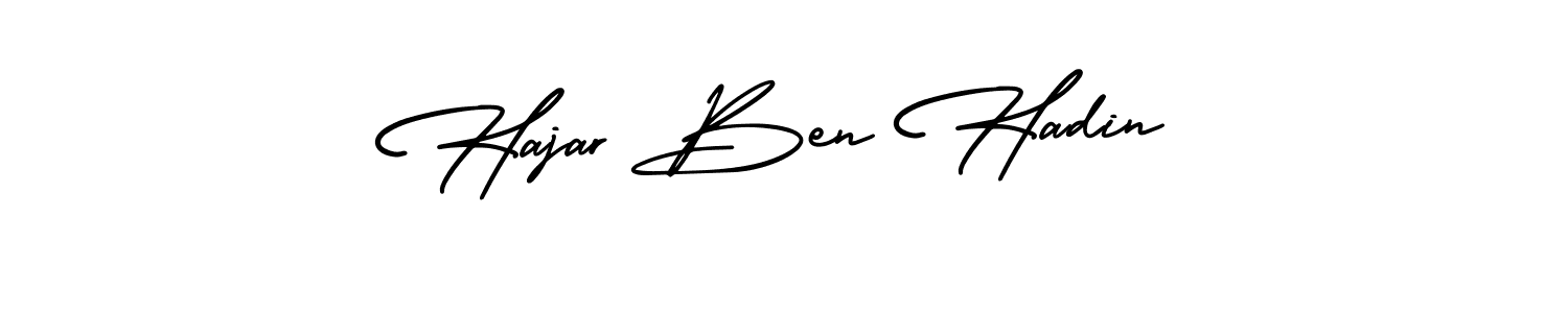 See photos of Hajar Ben Hadin official signature by Spectra . Check more albums & portfolios. Read reviews & check more about AmerikaSignatureDemo-Regular font. Hajar Ben Hadin signature style 3 images and pictures png