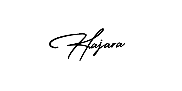 Use a signature maker to create a handwritten signature online. With this signature software, you can design (AmerikaSignatureDemo-Regular) your own signature for name Hajara. Hajara signature style 3 images and pictures png