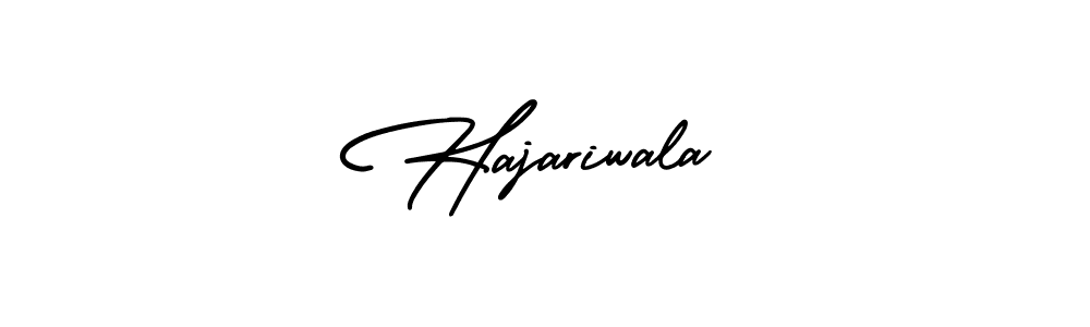 Make a beautiful signature design for name Hajariwala. With this signature (AmerikaSignatureDemo-Regular) style, you can create a handwritten signature for free. Hajariwala signature style 3 images and pictures png