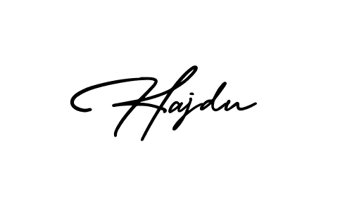 How to Draw Hajdu signature style? AmerikaSignatureDemo-Regular is a latest design signature styles for name Hajdu. Hajdu signature style 3 images and pictures png