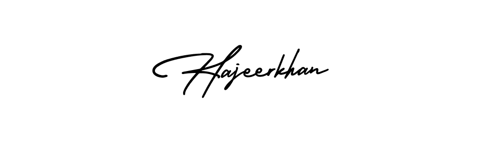 How to make Hajeerkhan signature? AmerikaSignatureDemo-Regular is a professional autograph style. Create handwritten signature for Hajeerkhan name. Hajeerkhan signature style 3 images and pictures png