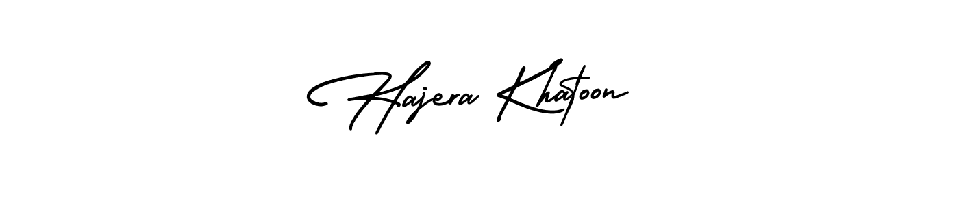 Best and Professional Signature Style for Hajera Khatoon. AmerikaSignatureDemo-Regular Best Signature Style Collection. Hajera Khatoon signature style 3 images and pictures png