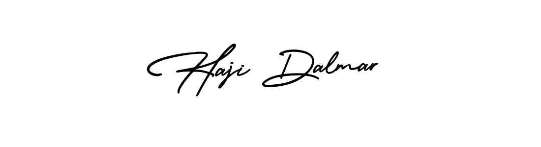 Design your own signature with our free online signature maker. With this signature software, you can create a handwritten (AmerikaSignatureDemo-Regular) signature for name Haji Dalmar. Haji Dalmar signature style 3 images and pictures png