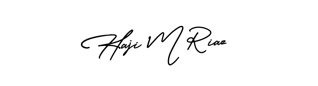 You can use this online signature creator to create a handwritten signature for the name Haji M Riaz. This is the best online autograph maker. Haji M Riaz signature style 3 images and pictures png
