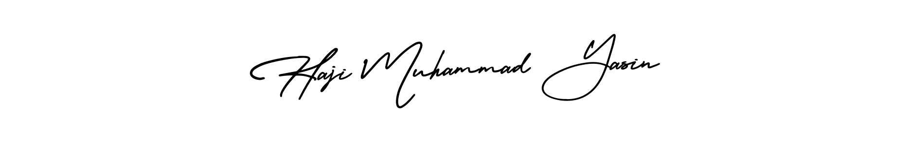 It looks lik you need a new signature style for name Haji Muhammad Yasin. Design unique handwritten (AmerikaSignatureDemo-Regular) signature with our free signature maker in just a few clicks. Haji Muhammad Yasin signature style 3 images and pictures png