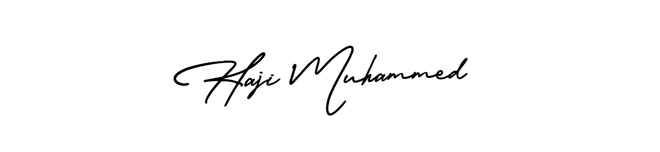 Also You can easily find your signature by using the search form. We will create Haji Muhammed name handwritten signature images for you free of cost using AmerikaSignatureDemo-Regular sign style. Haji Muhammed signature style 3 images and pictures png