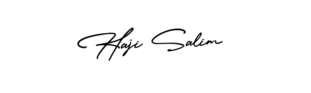 Use a signature maker to create a handwritten signature online. With this signature software, you can design (AmerikaSignatureDemo-Regular) your own signature for name Haji Salim. Haji Salim signature style 3 images and pictures png