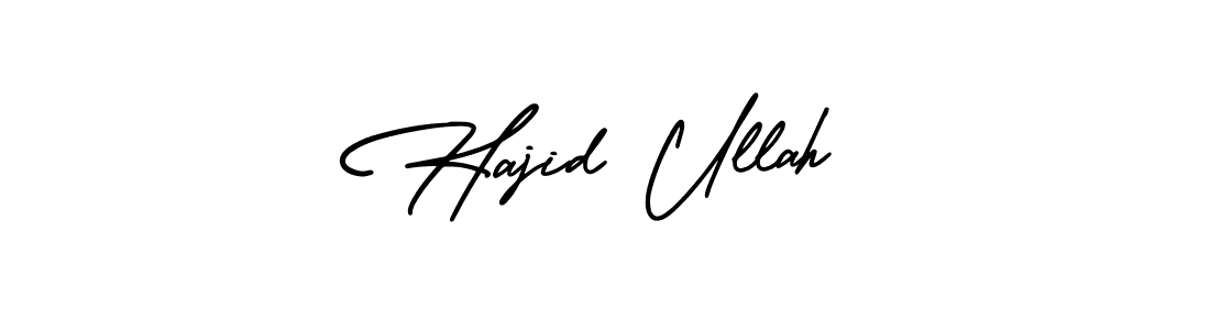 How to Draw Hajid Ullah signature style? AmerikaSignatureDemo-Regular is a latest design signature styles for name Hajid Ullah. Hajid Ullah signature style 3 images and pictures png