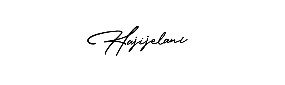 if you are searching for the best signature style for your name Hajijelani. so please give up your signature search. here we have designed multiple signature styles  using AmerikaSignatureDemo-Regular. Hajijelani signature style 3 images and pictures png